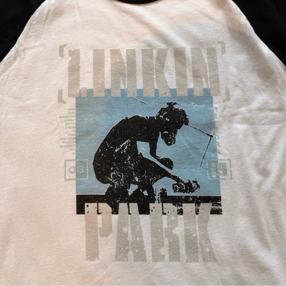 Linkin Park Meteora 20th Size Lg Men's Raglan Sleeve TShirt like new